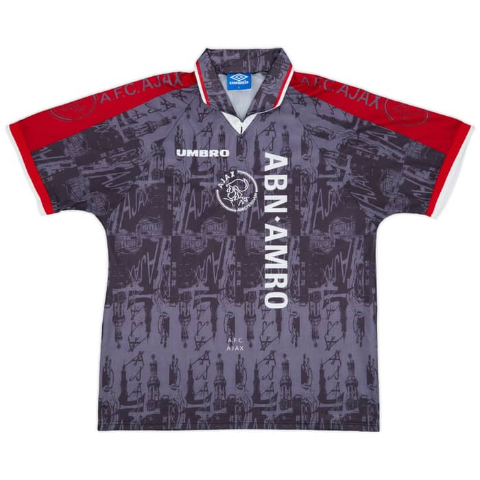 1996-97 Ajax Away Shirt Kluivert #9 - 9/10 - (XL)