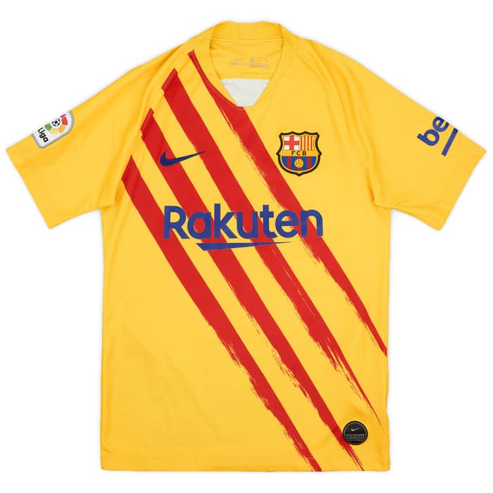 2019-20 Barcelona 'Senyera' Fourth Shirt Messi #10 - 8/10 - (S)