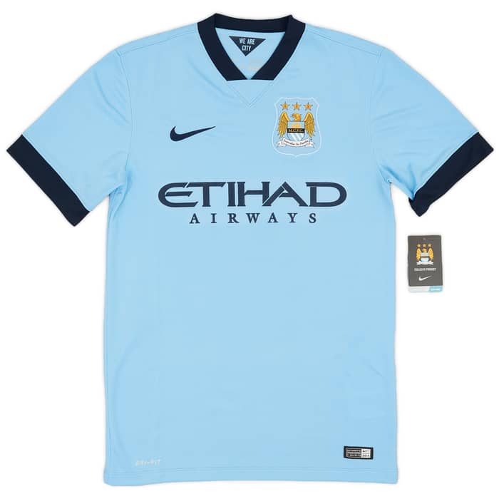 2014-15 Manchester City Home Shirt Kompany #4 (S)