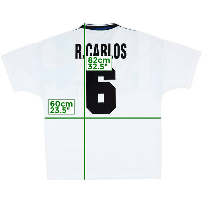 1995-96 Inter Milan Third Shirt R.Carlos #6 - 9/10 - (XL)