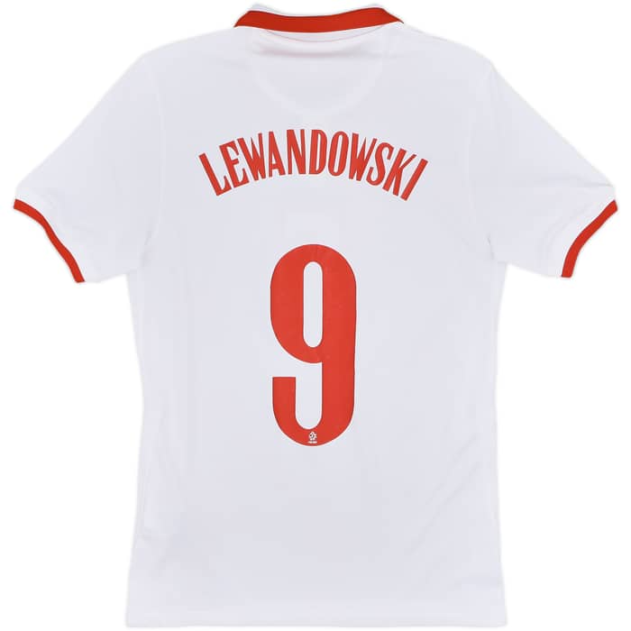 2020-21 Poland Home Shirt Lewandowski #9 - 7/10 - (S)