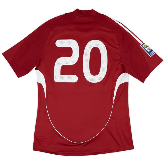 2008-10 Latvia Match Issue World Cup Qualifiers Home Shirt #20