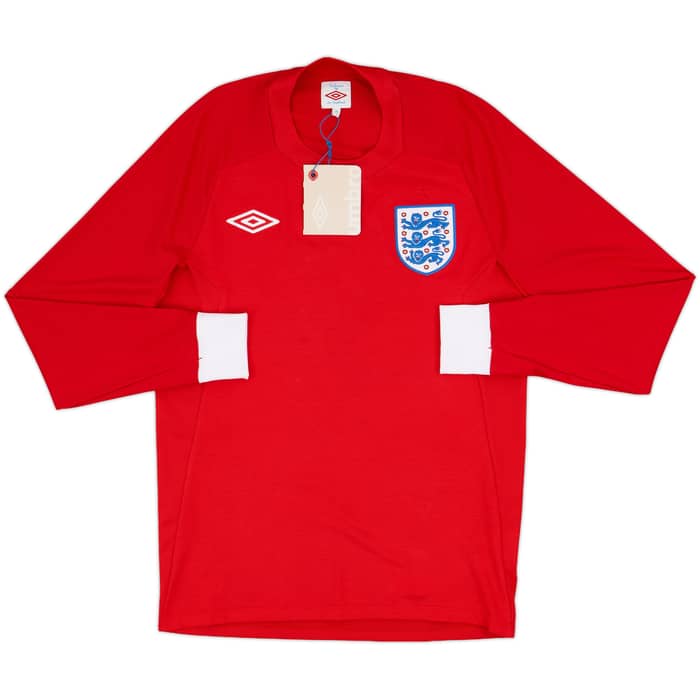 2010-11 England Away L/S Shirt (S)