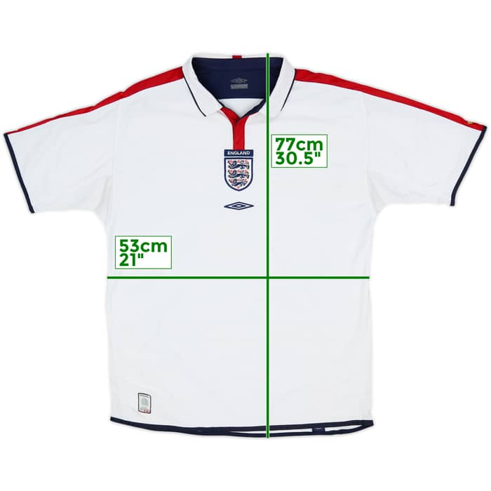 2003-05 England Home Shirt - 5/10 - (L)