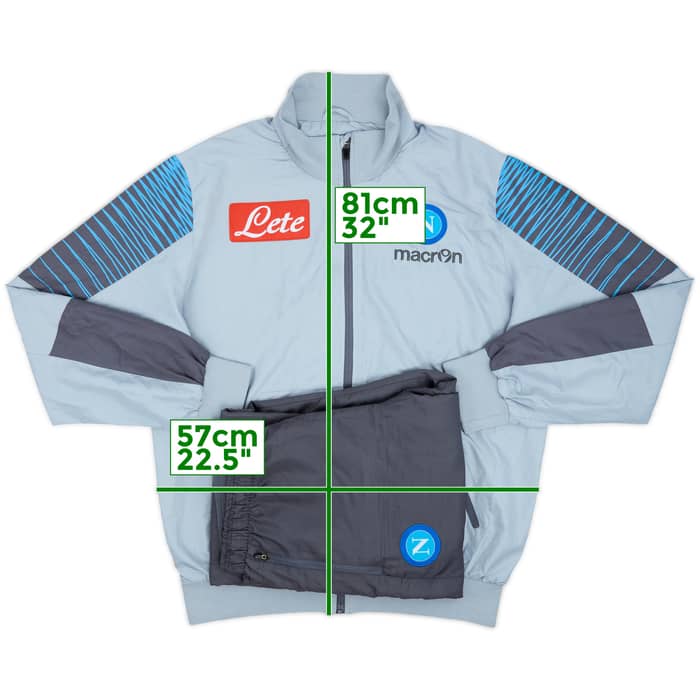 2013-14 Napoli Macron Tracksuit - 6/10 - (XXL)