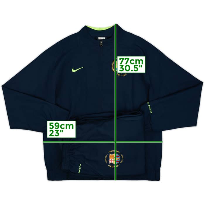 2007-08 Barcelona Nike Tracksuit - 9/10 - (L)
