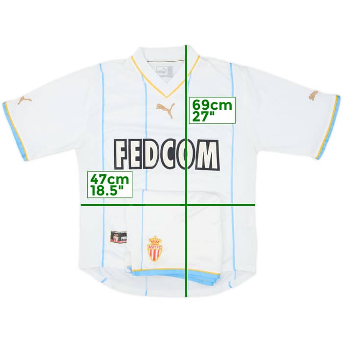 2002-03 Monaco Away Shirt & Shorts - 4/10 - (S)