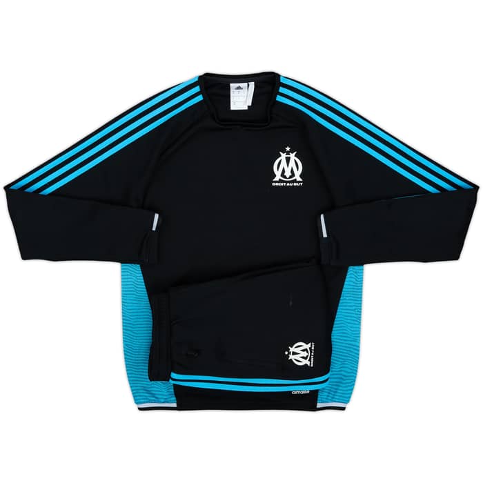 2015-16 Olympique Marseille adidas Tracksuit - 6/10 - (S)