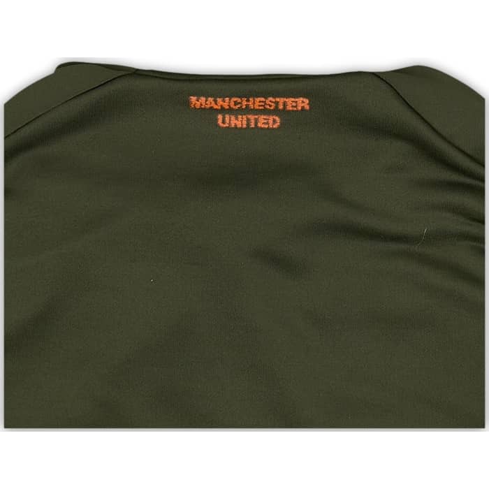 2020-21 Manchester United adidas 1/4 Zip Hooded Drill Top - 9/10 - (M)