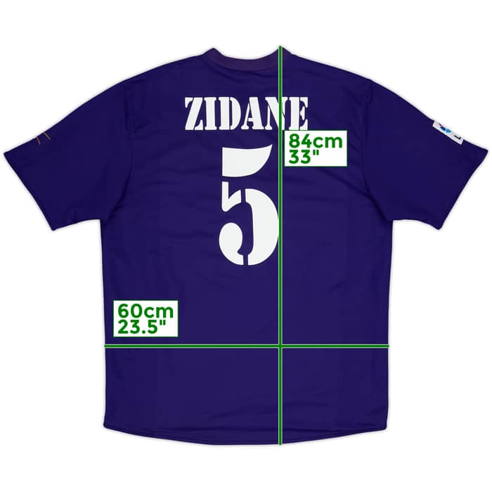 2001 Real Madrid Third Shirt Zidane #5 - 7/10 - (XL)