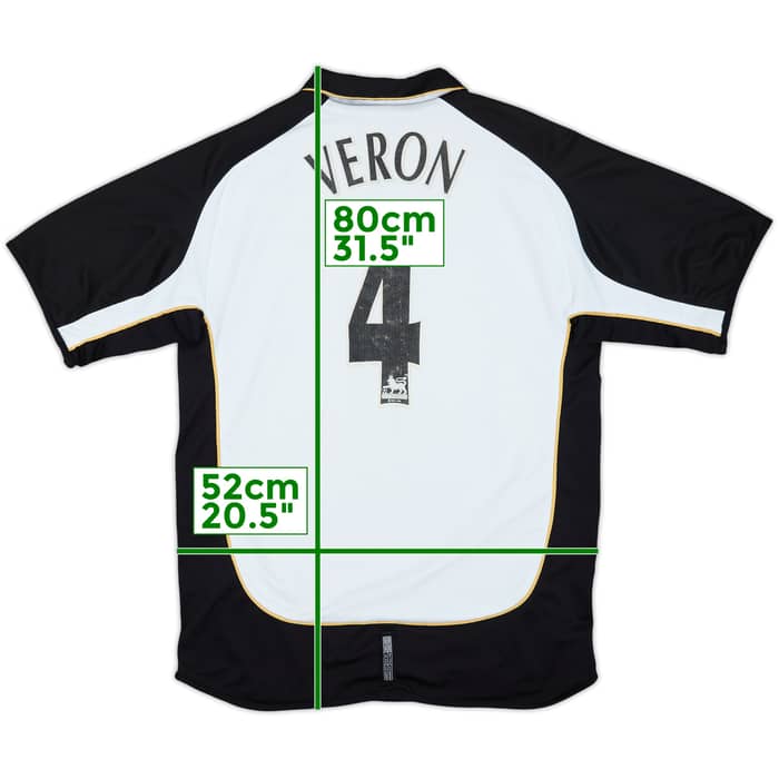 2001-02 Manchester United Centenary Away/Third Shirt Veron #4 - 6/10 - (L)