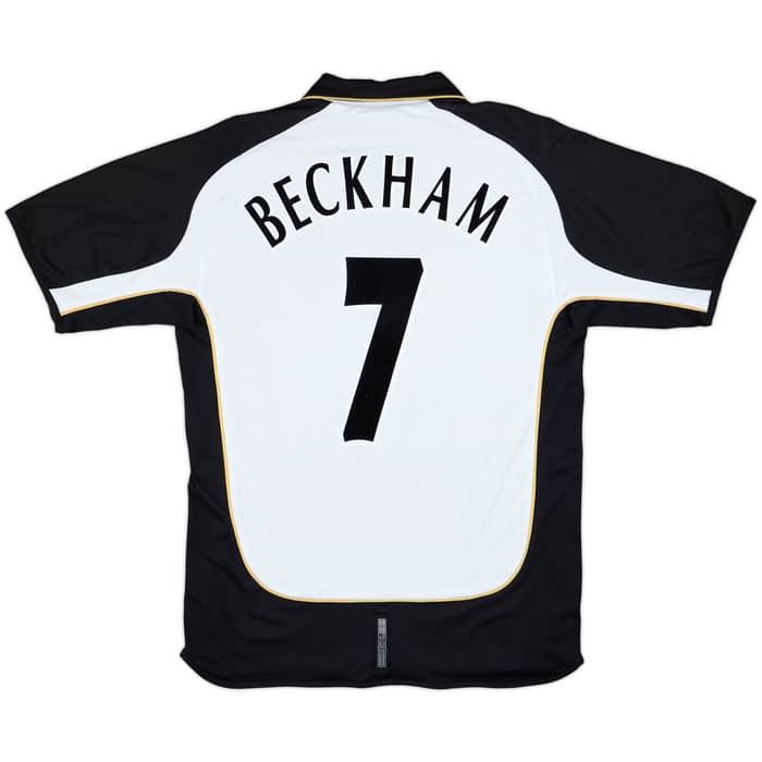 2001-02 Manchester United Centenary Away/Third Shirt Beckham #7 - 8/10 - (L)