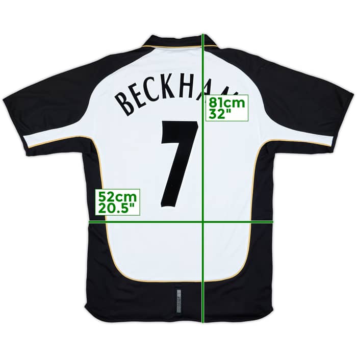 2001-02 Manchester United Centenary Away/Third Shirt Beckham #7 - 8/10 - (L)