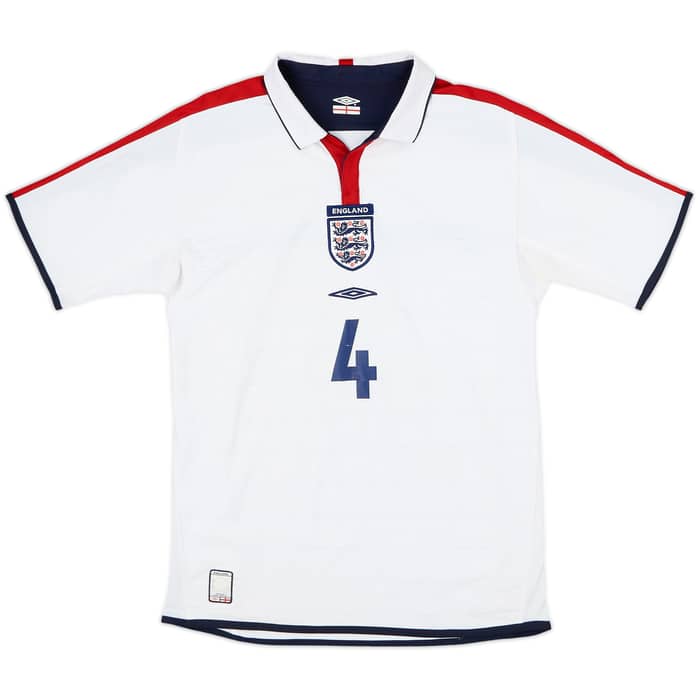 2003-05 England Home Shirt Gerrard #4 - 5/10 - (S)
