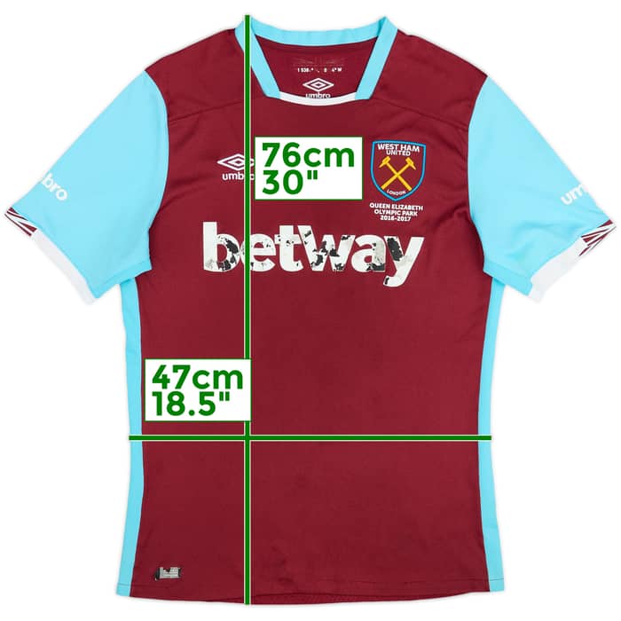 Camiseta de local del West Ham 2016-17 - 3/10 - (L)