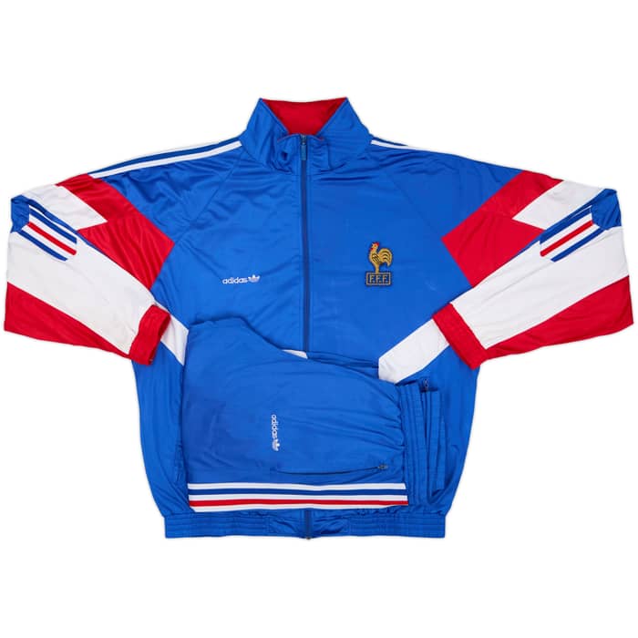 1990-92 France adidas Tracksuit - 7/10 - (L)