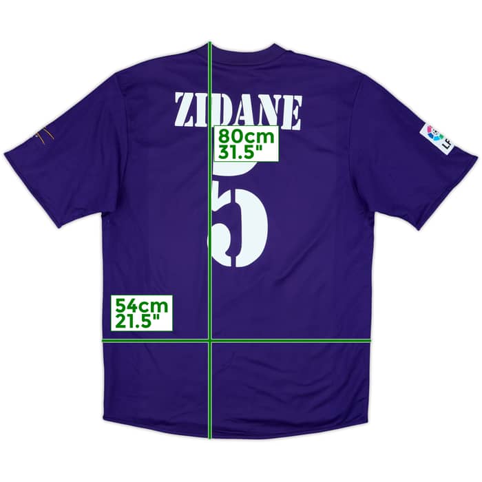 2002-03 Real Madrid Centenary Third Shirt Zidane #5 - 9/10 - (L)