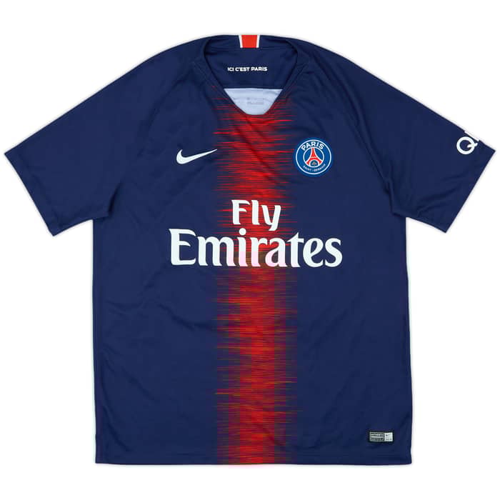 2018-19 Paris Saint-Germain Home Shirt Mbappe #7 - 7/10 - (L)