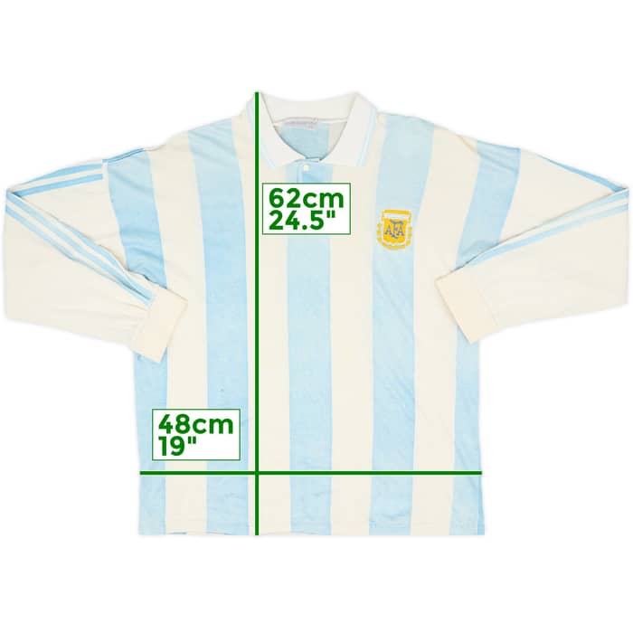 1994 Argentina Home L/S Shirt - 7/10 - (XL)