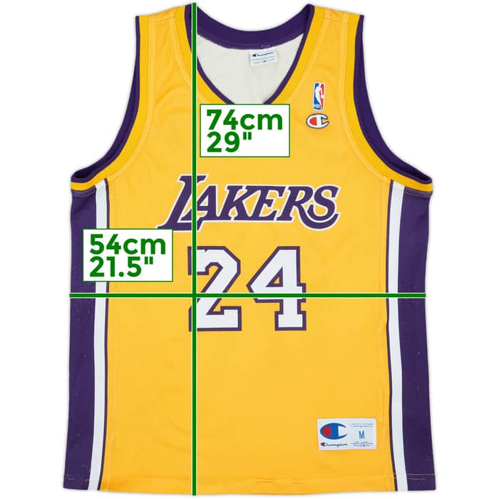 2006-10 LA Lakers Bryant #24 Champion Home Jersey - 5/10 - (M)