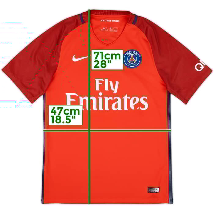 2016-17 Paris Saint-Germain Away Shirt - 7/10 - (S)