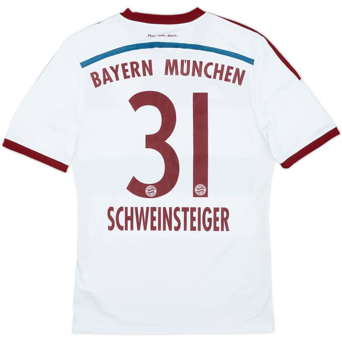 2014-15 Bayern Munich Away Shirt Schweinsteiger #31 - 9/10 - (XL.Boys)