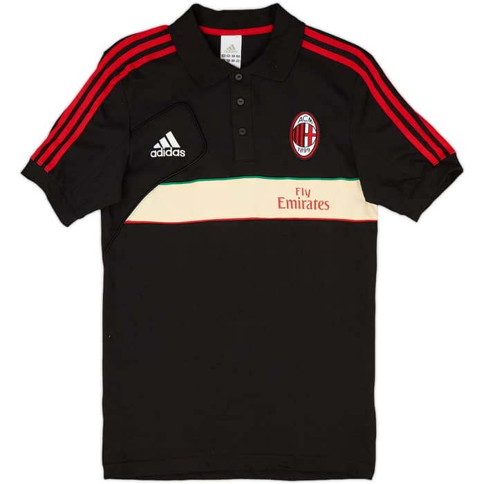 2012-13 AC Milan adidas Polo Shirt - 9/10 - (S)