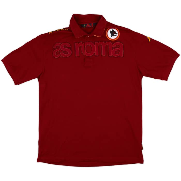 2007-08 Roma Kappa Polo Shirt - 9/10 - (XL)