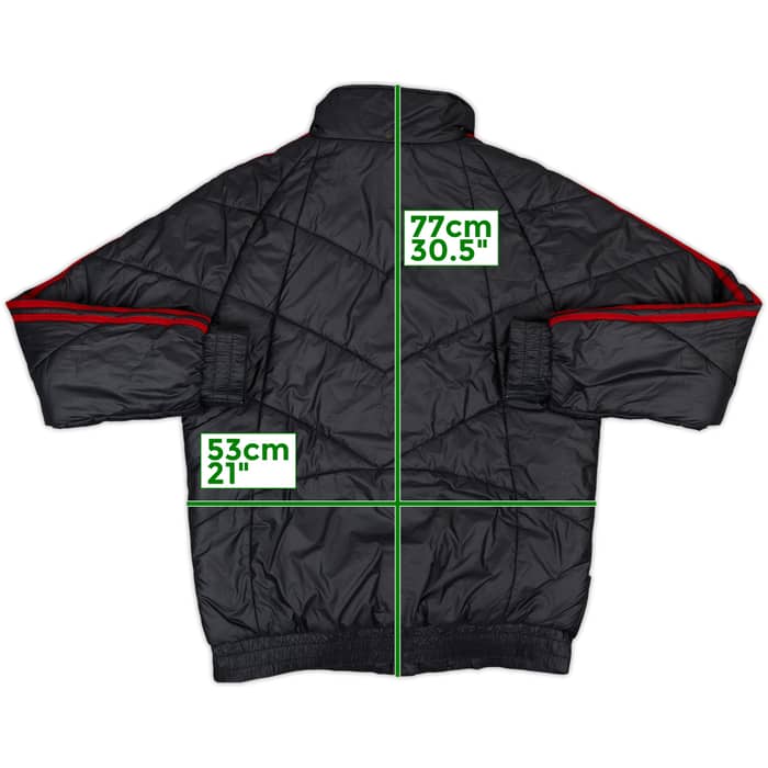 2011-12 AC Milan adidas Padded Bench Coat - 8/10 - (S)