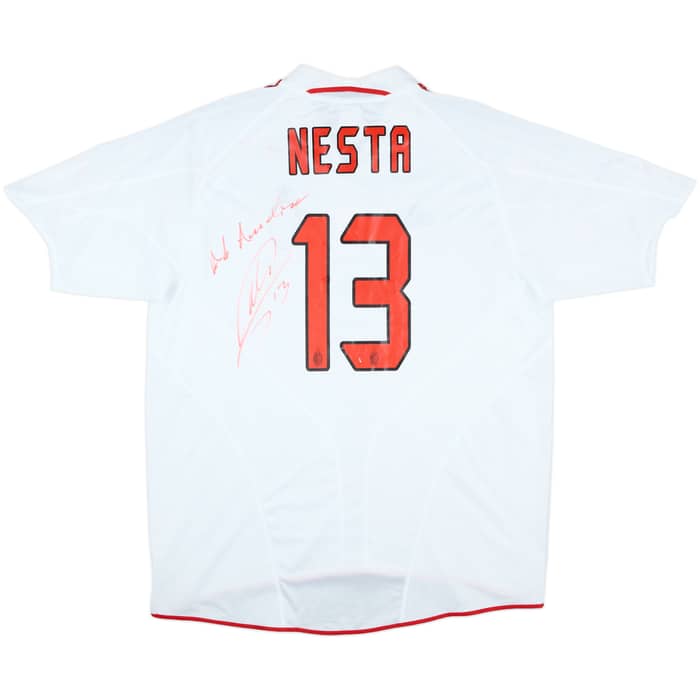 2004-05 AC Milan Signed Away Shirt Nesta #13 - 6/10 - (XL)