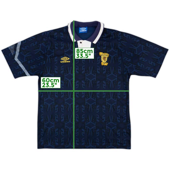 1991-94 Scotland Home Shirt - 8/10 - (L)