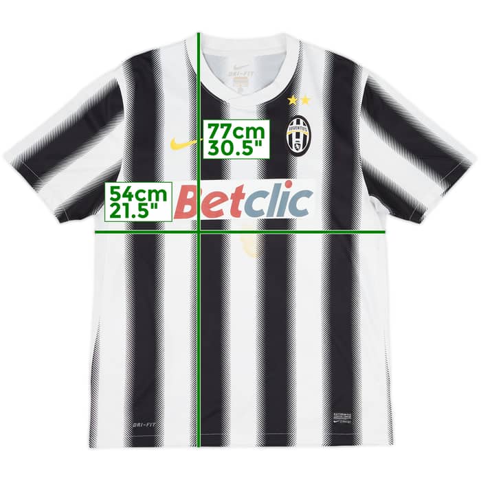2011-12 Juventus Home Shirt Pirlo #21 - 3/10 - (L)