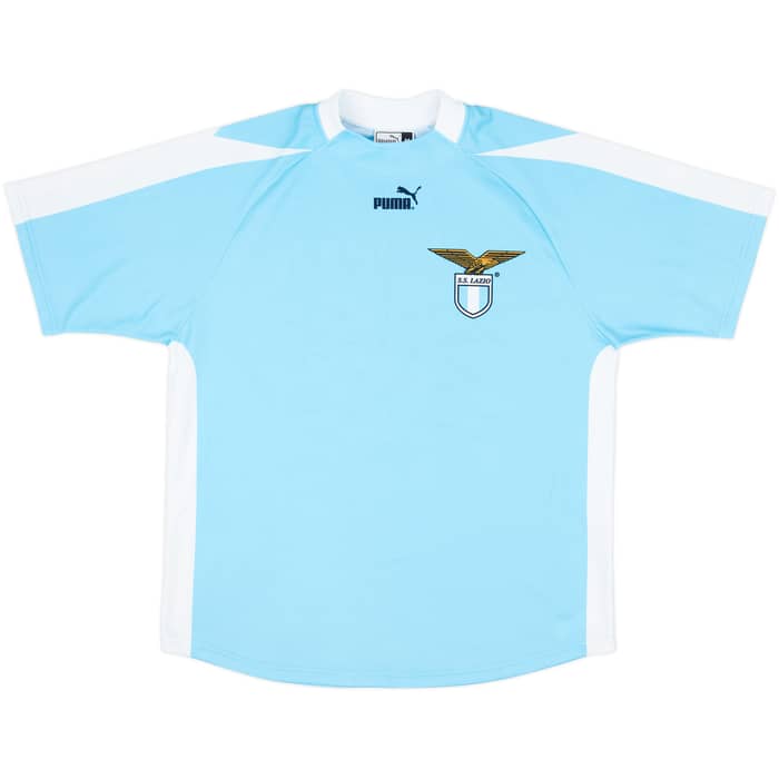 2003-04 Lazio Signed Basic Home Shirt - 8/10 - (M)