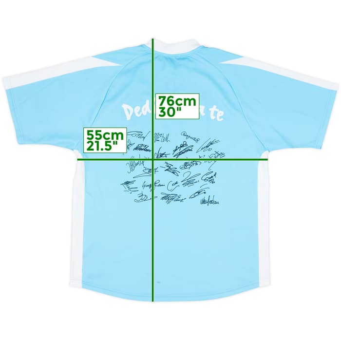 2003-04 Lazio Signed Basic Home Shirt - 8/10 - (M)