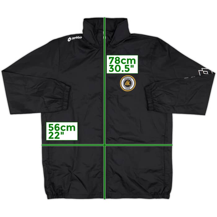 2012-13 Spezia Lotto Hooded Rain Jacket - 8/10 - (XL.Boys)