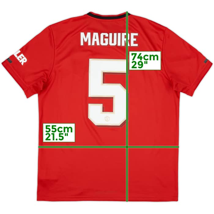 2019-20 Manchester United Home Shirt Maguire #5 - 7/10 - (L)