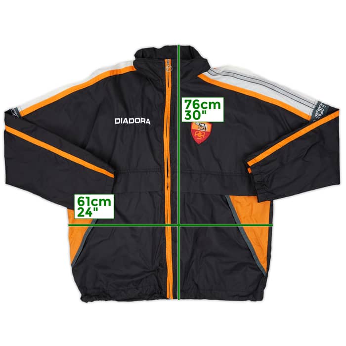 1998-99 Roma Diadora Hooded Rain Jacket - 8/10 - (L)