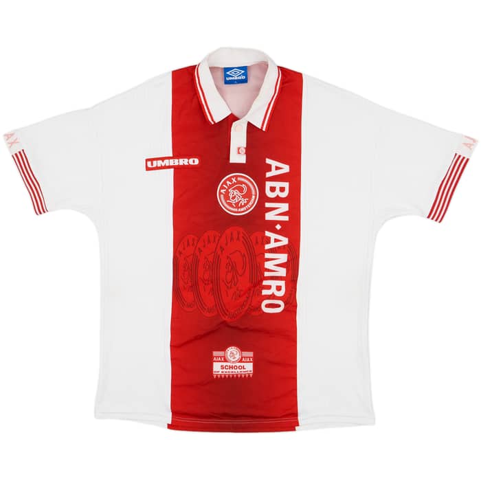 1997-98 Ajax Home Shirt F.De Boer #4 - 8/10 - (XL)