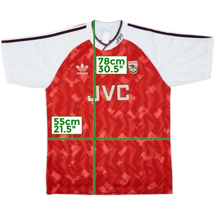 1990-92 Arsenal Home Shirt - 6/10 - (L)