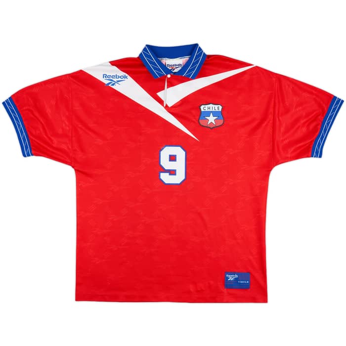 1997-99 Chile Home Shirt #9 (Zamorano) - 7/10 - (L)