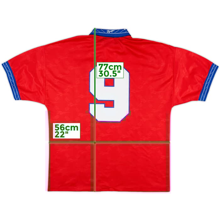 1997-99 Chile Home Shirt #9 (Zamorano) - 7/10 - (L)