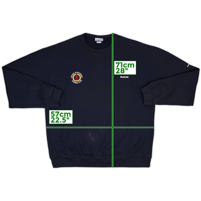 2002-03 Crewe Alexandra Reebok Sweat Top - 6/10 - (L)