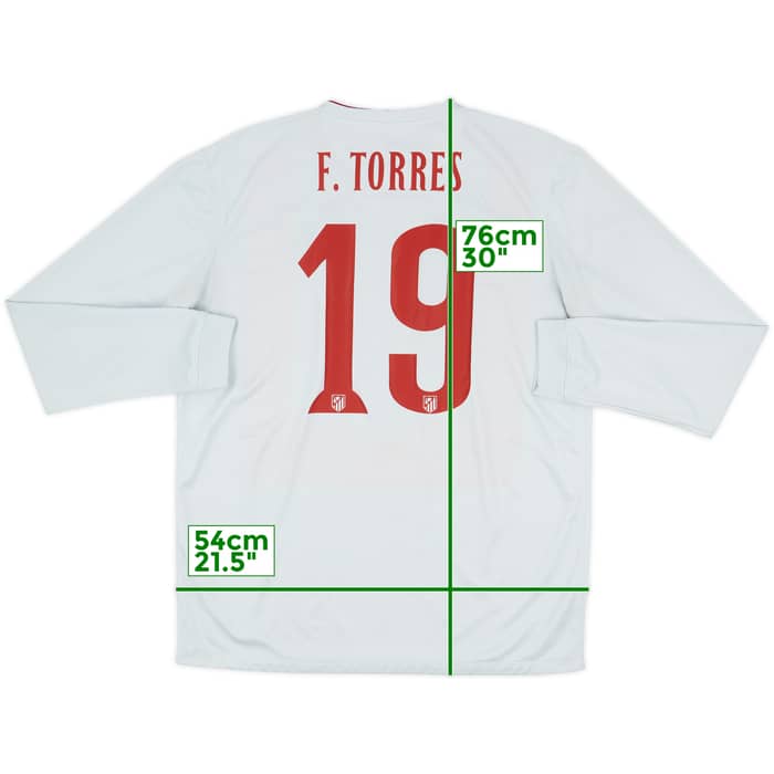 2014-15 Atletico Madrid Away L/S Shirt F.Torres #19 - 7/10 - (L)