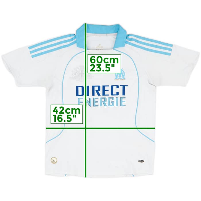 2008-09 Olympique Marseille Home Shirt Valbuena #28 - 5/10 - (S.Boys)