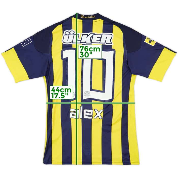 2010-11 Fenerbahce Home Shirt Alex #10 - 6/10 - (S)