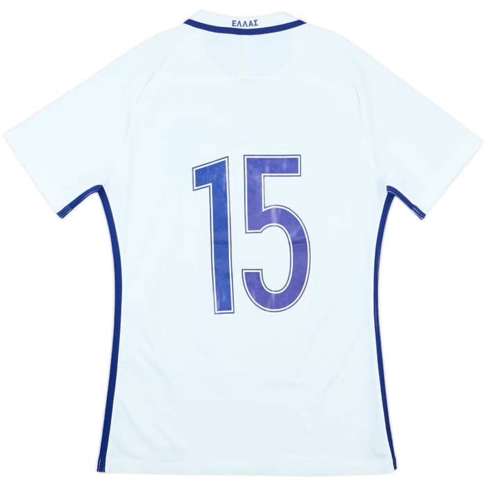 2016-18 Greece Match Issue Home Shirt #15