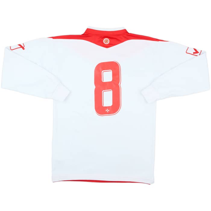 2012-14 Malta Match Issue Away L/S Shirt #8