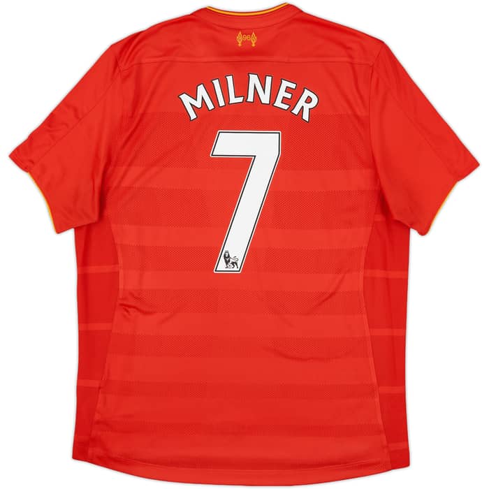 2016-17 Liverpool Home Shirt Milner #7 - 7/10 - (L)