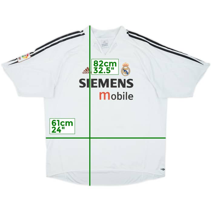 2004-05 Real Madrid Home Shirt - 5/10 - (XXL)