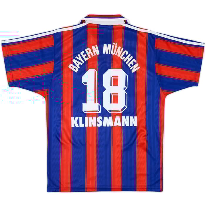 1995-97 Bayern Munich Home Shirt Klinsmann #18 - 6/10 - (S)